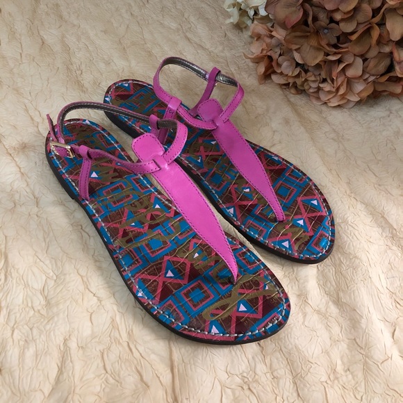 Sam Edelman Shoes - Sam Edelman GIGI pink T-strap Sandals. SZ 10
